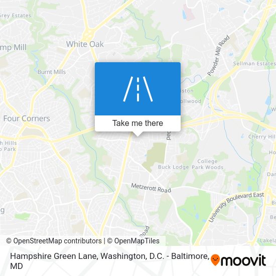 Hampshire Green Lane map