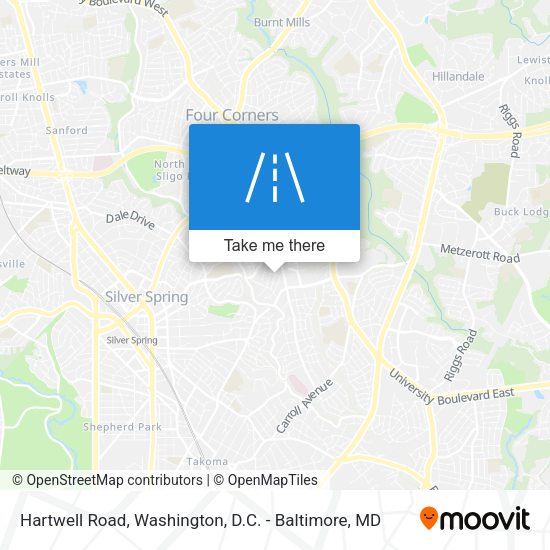 Hartwell Road map