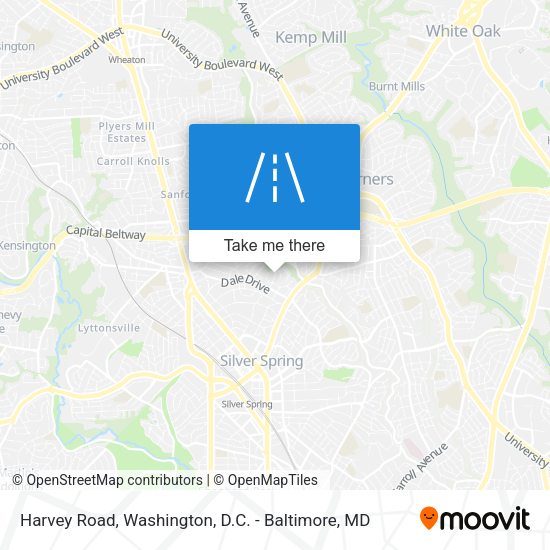 Harvey Road map