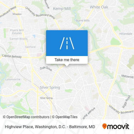 Highview Place map