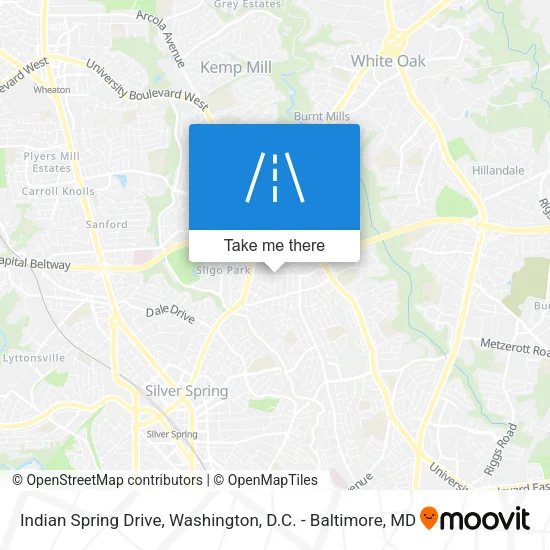 Indian Spring Drive map