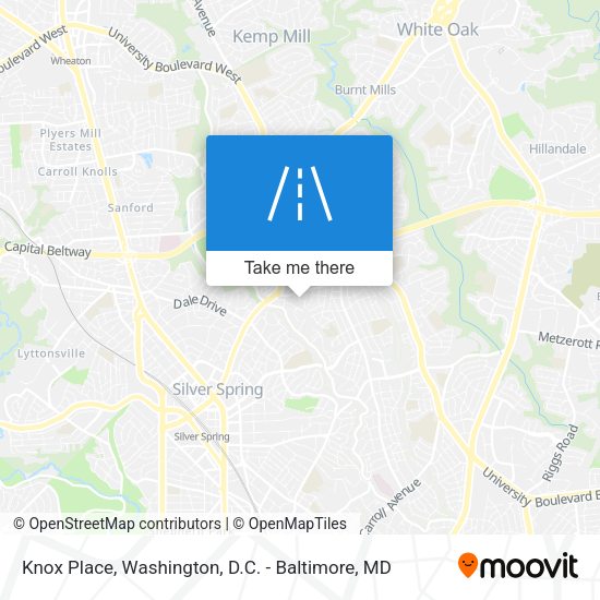 Knox Place map