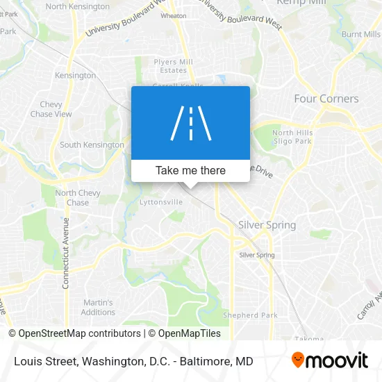 Louis Street map