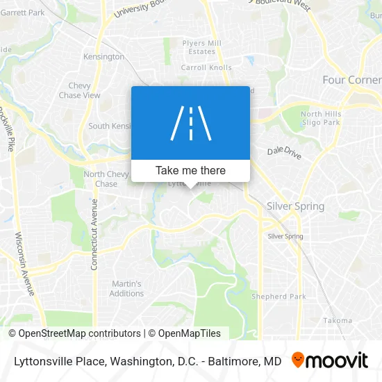 Lyttonsville Place map