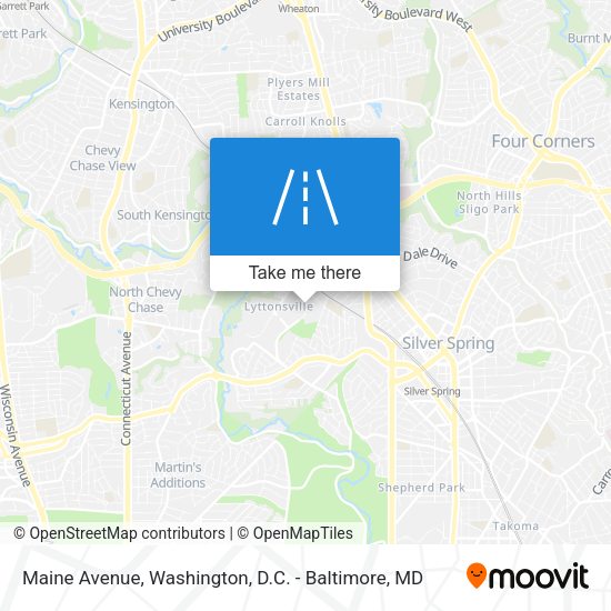 Mapa de Maine Avenue