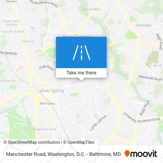 Manchester Road map