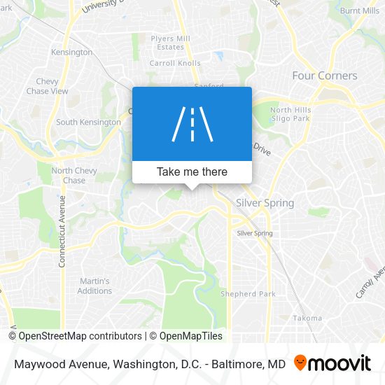 Maywood Avenue map