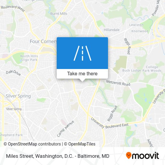 Miles Street map