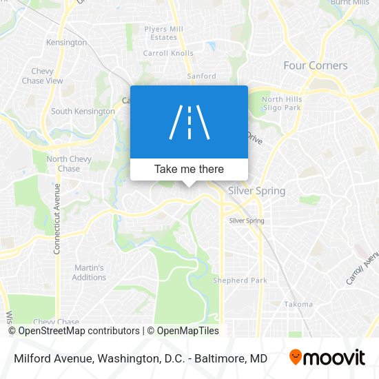 Milford Avenue map