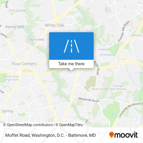 Moffet Road map