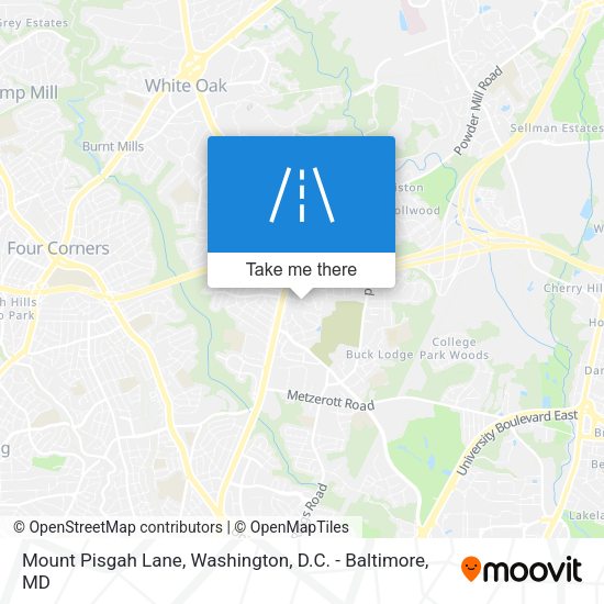 Mount Pisgah Lane map