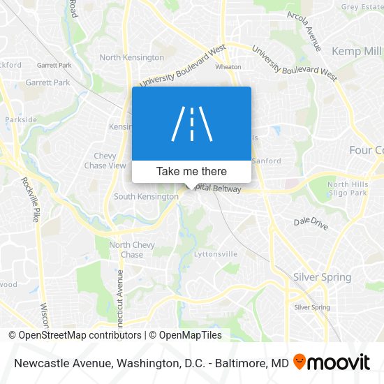 Mapa de Newcastle Avenue