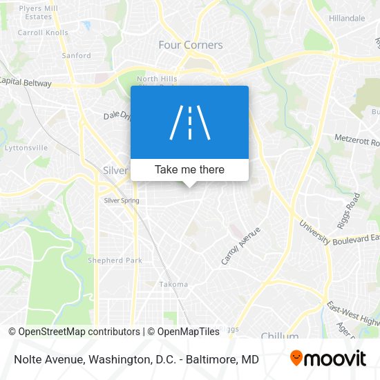 Mapa de Nolte Avenue