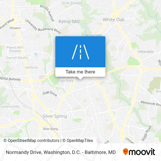 Normandy Drive map