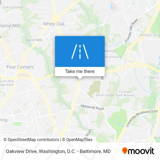 Oakview Drive map