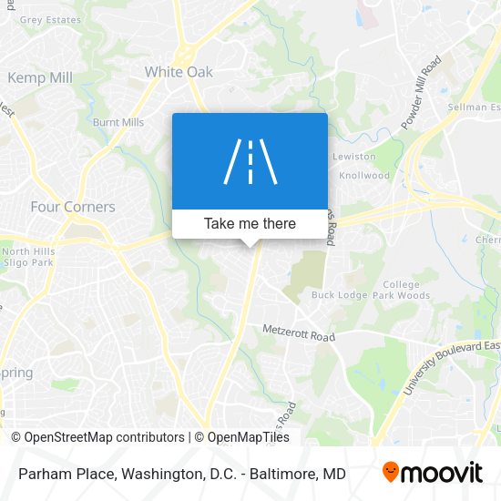 Parham Place map