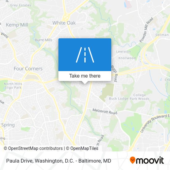 Paula Drive map
