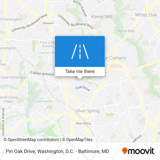 Pin Oak Drive map