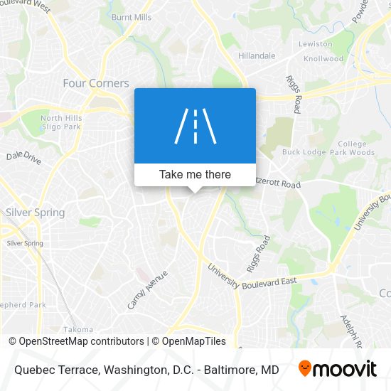 Quebec Terrace map