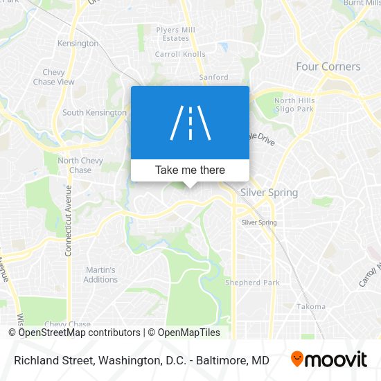 Richland Street map