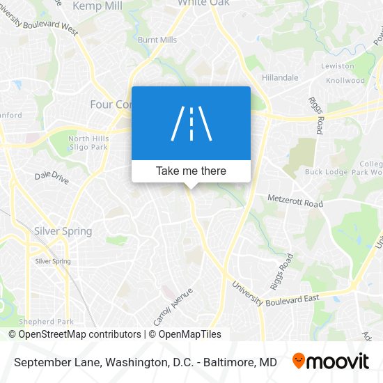 September Lane map