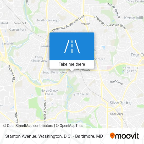 Stanton Avenue map