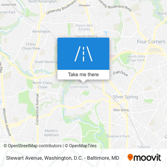 Stewart Avenue map