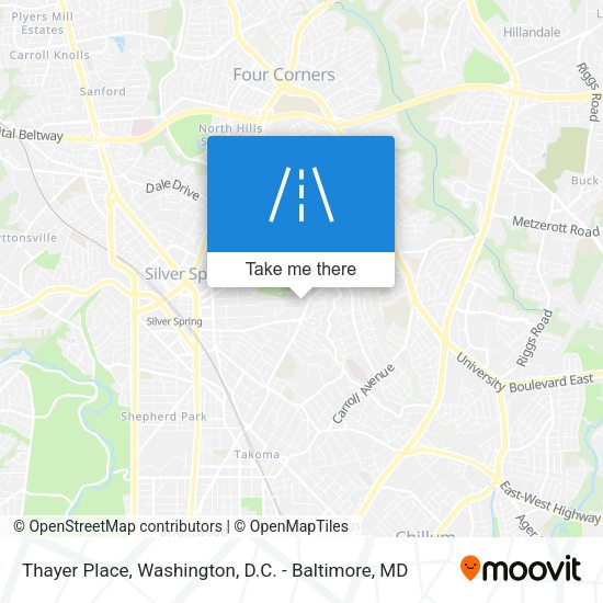 Thayer Place map