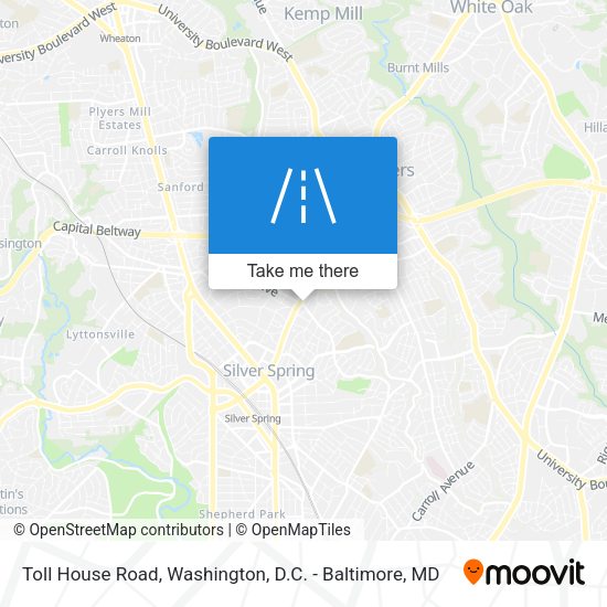 Toll House Road map