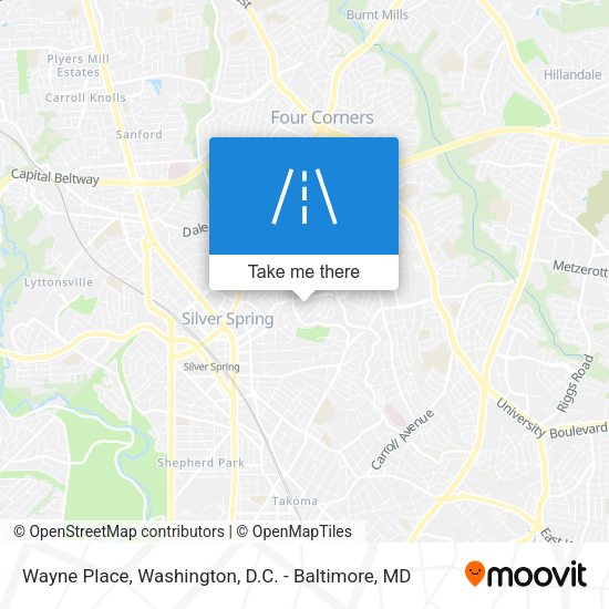 Wayne Place map