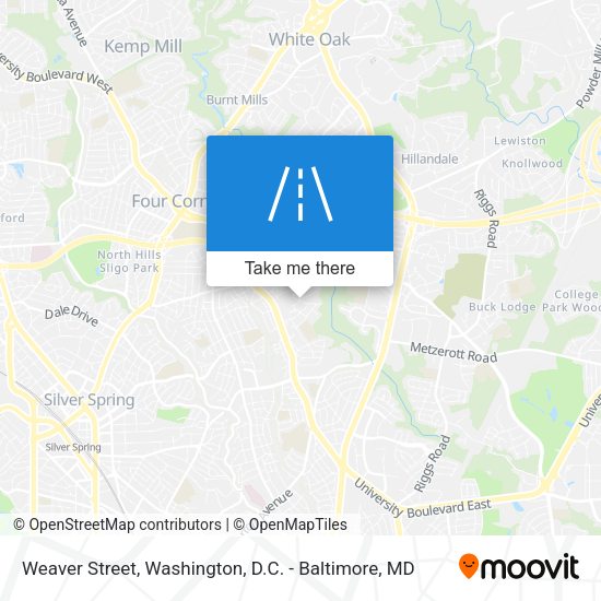 Weaver Street map