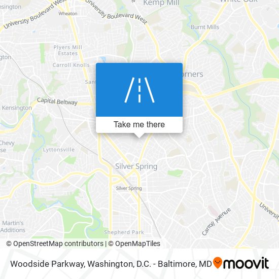 Mapa de Woodside Parkway