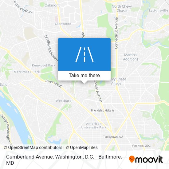 Cumberland Avenue map