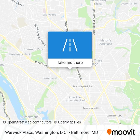 Warwick Place map