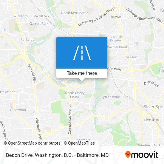 Beach Drive map