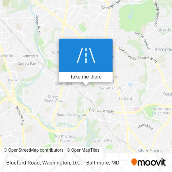 Blueford Road map