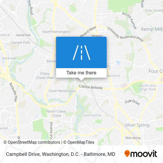 Campbell Drive map