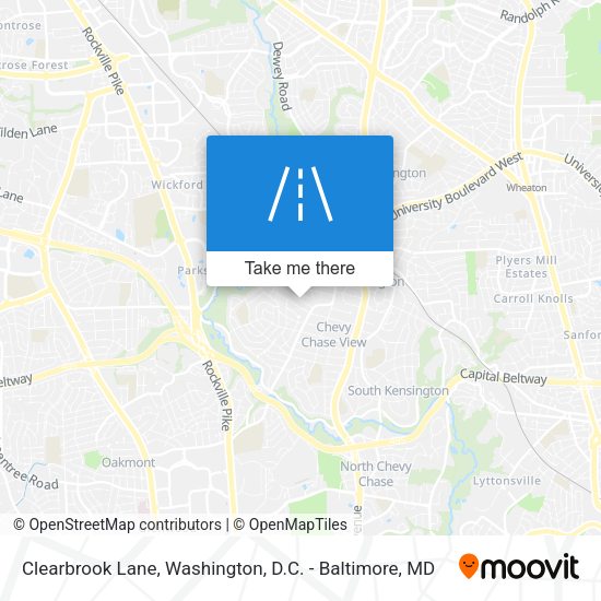 Clearbrook Lane map