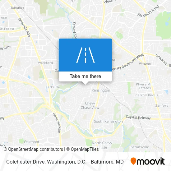 Colchester Drive map