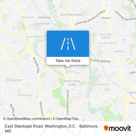 Mapa de East Stanhope Road