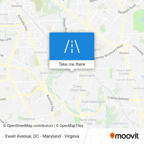 Mapa de Ewell Avenue
