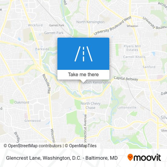 Glencrest Lane map