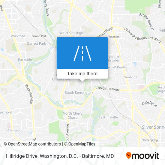 Mapa de Hillridge Drive
