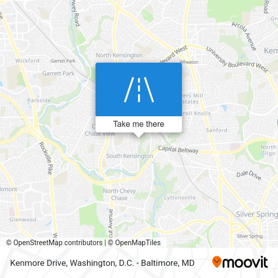 Kenmore Drive map