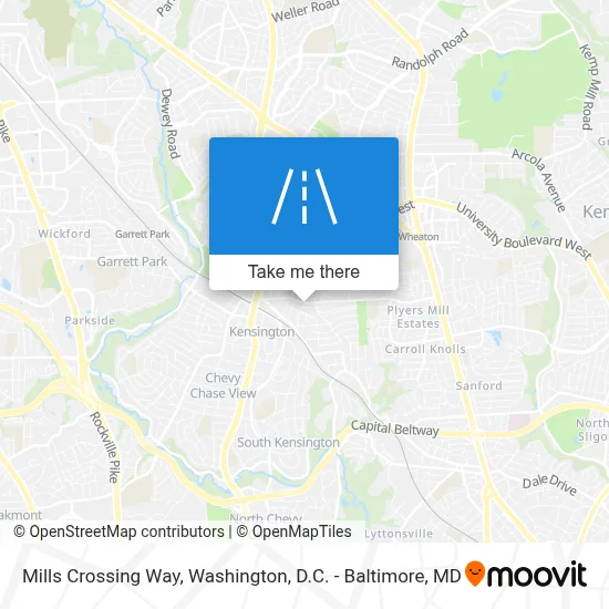 Mills Crossing Way map