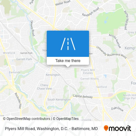 Plyers Mill Road map