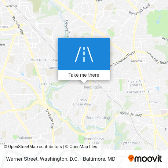 Mapa de Warner Street
