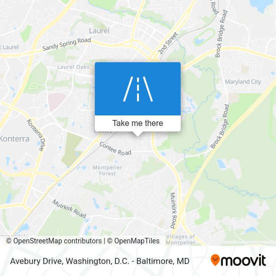 Mapa de Avebury Drive
