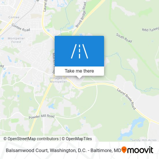 Balsamwood Court map