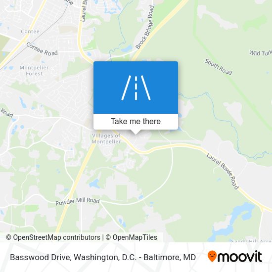 Basswood Drive map